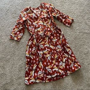 Gorman Dragonfly Printed Linen Wrap 